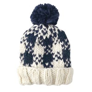 The Blueberry Hill Buffalo check hat, navy, x small 3-6 months, NWOT